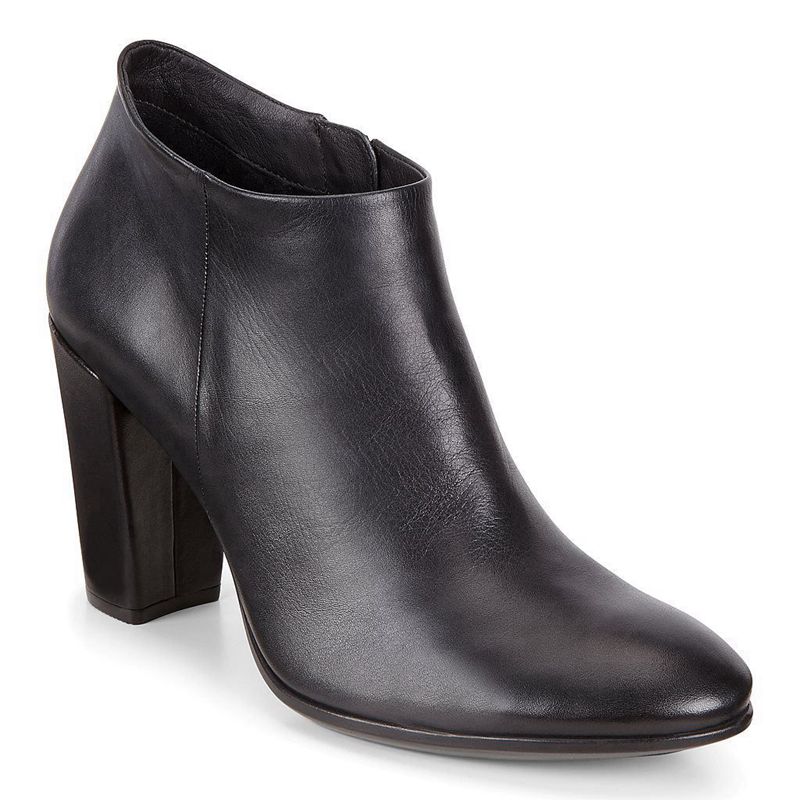 Women Boots Ecco Shape 75 Block - Ankle Boots Black - India GYTKAS659